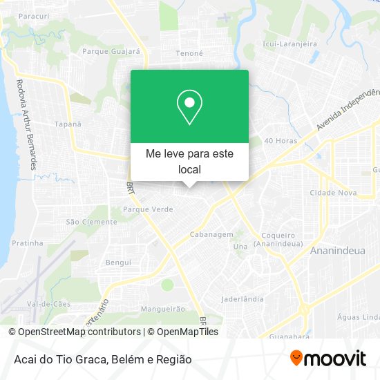Acai do Tio Graca mapa