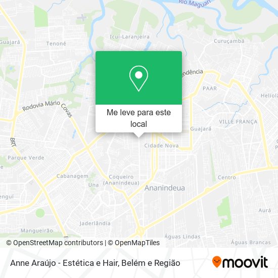 Anne Araújo - Estética e Hair mapa