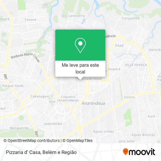 Pizzaria d' Casa mapa
