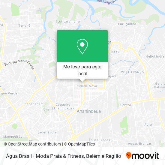 Água Brasil - Moda Praia & Fitness mapa