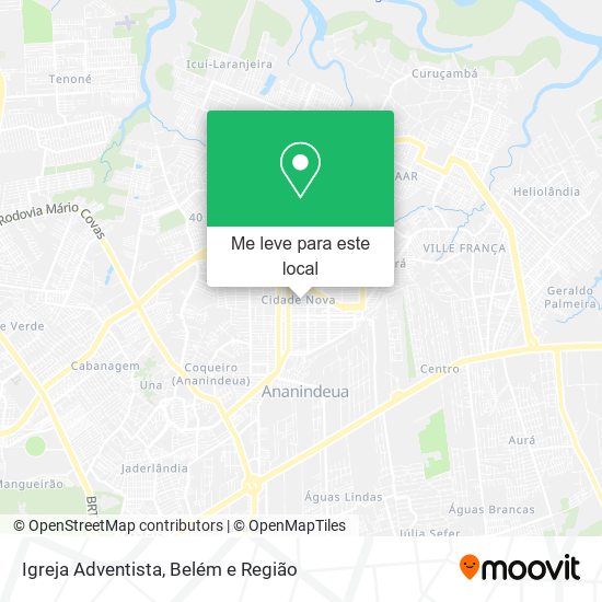Igreja Adventista mapa