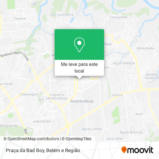 Praça da Bad Boy mapa