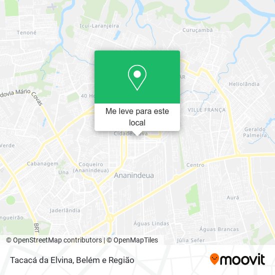 Tacacá da Elvina mapa