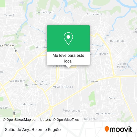 Salão da Any. mapa