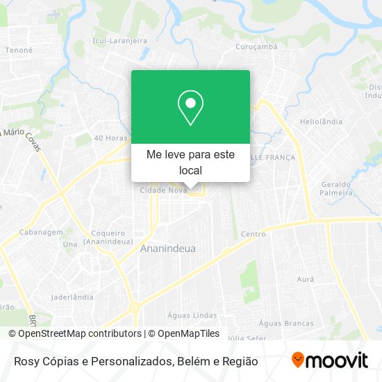 Rosy Cópias e Personalizados mapa