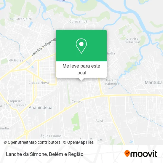 Lanche da Simone mapa