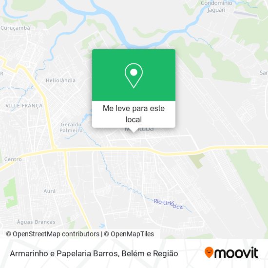 Armarinho e Papelaria Barros mapa