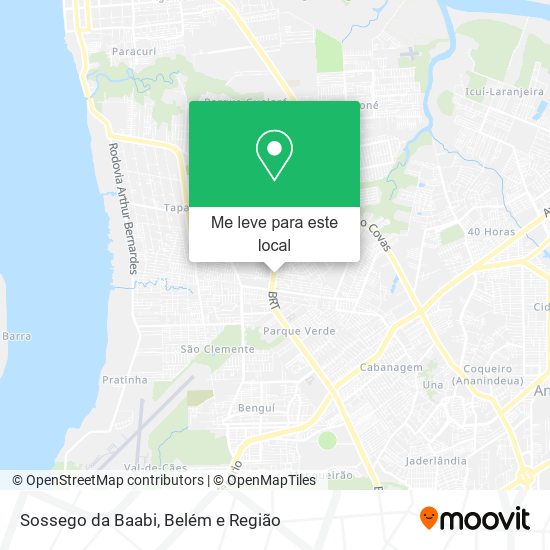 Sossego da Baabi mapa