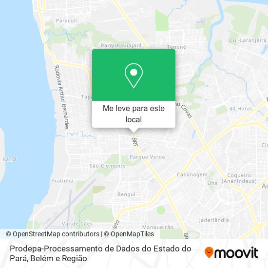 Prodepa-Processamento de Dados do Estado do Pará mapa