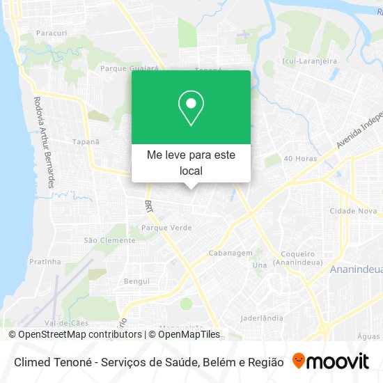 Climed Tenoné - Serviços de Saúde mapa
