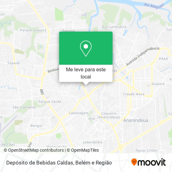 Depósito de Bebidas Caldas mapa