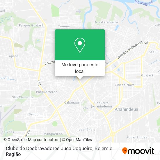 Clube de Desbravadores Juca Coqueiro mapa