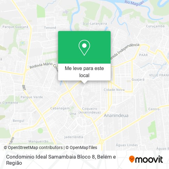 Condominio Ideal Samambaia Bloco 8 mapa