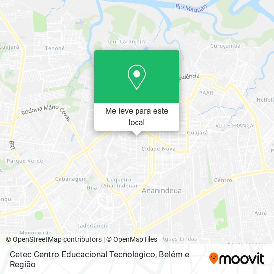 Cetec Centro Educacional Tecnológico mapa
