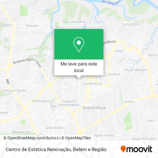Centro de Estética Renovação mapa