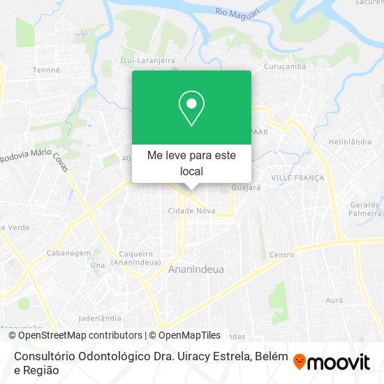 Consultório Odontológico Dra. Uiracy Estrela mapa