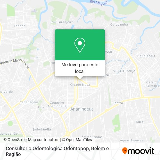 Consultório Odontológica Odontopop mapa