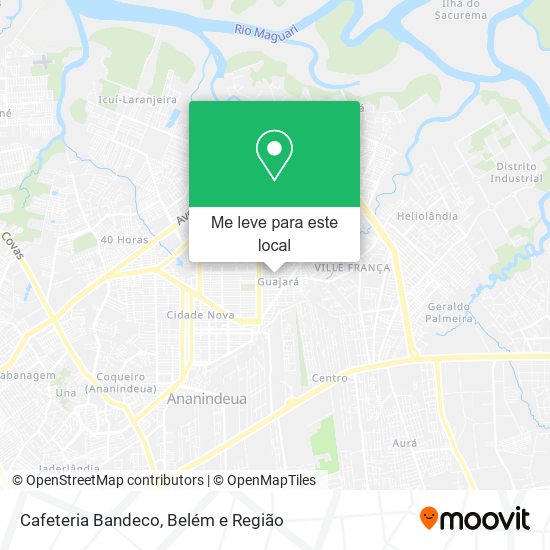 Cafeteria Bandeco mapa