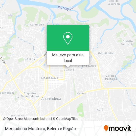 Mercadinho Monteiro mapa