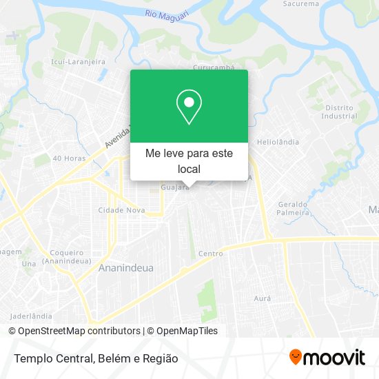 Templo Central mapa