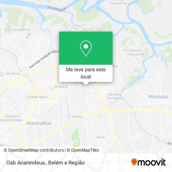 Oab Ananindeua. mapa