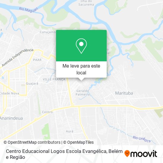 Centro Educacional Logos Escola Evangélica mapa