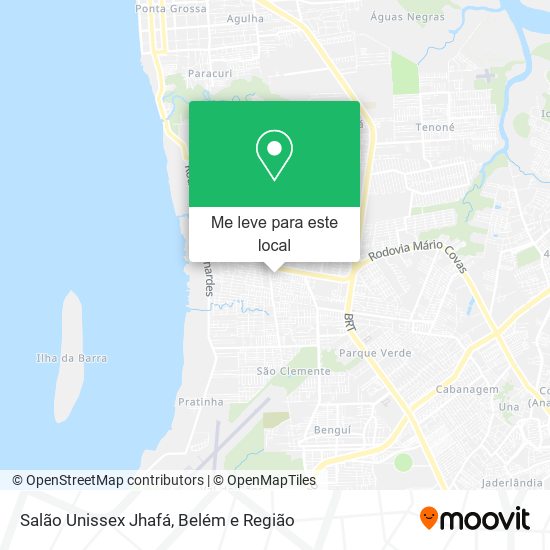 Salão Unissex Jhafá mapa