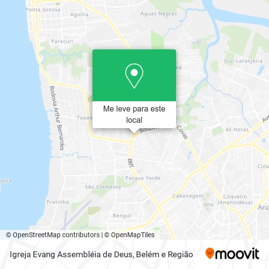 Igreja Evang Assembléia de Deus mapa