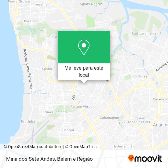 Mina dos Sete Anões mapa