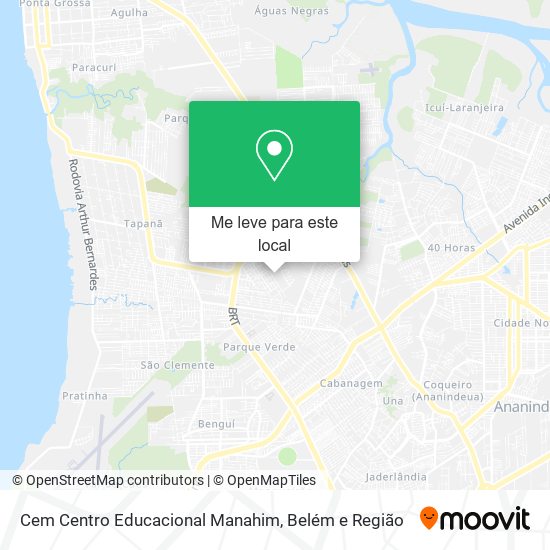 Cem Centro Educacional Manahim mapa