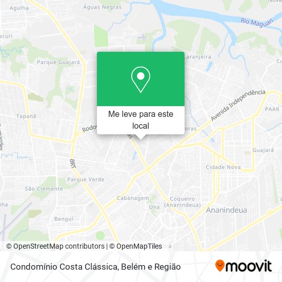 Condomínio Costa Clássica mapa