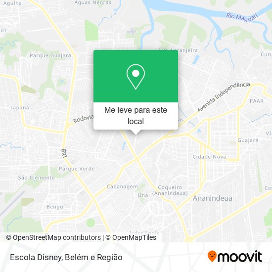 Escola Disney mapa