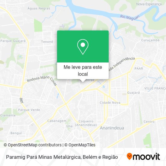 Paramig Pará Minas Metalúrgica mapa