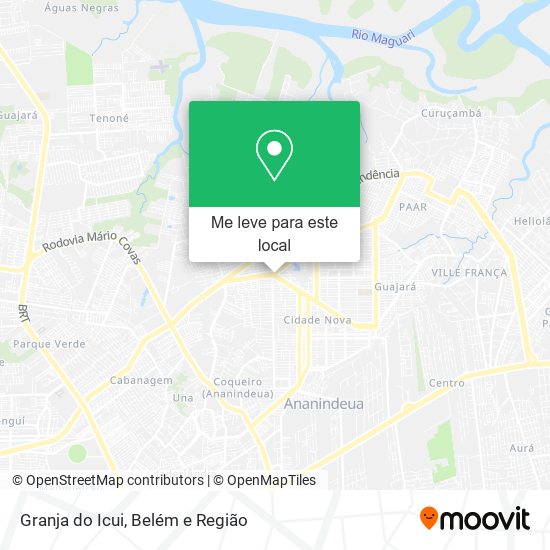 Granja do Icui mapa