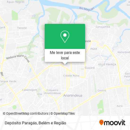Depósito Paragás mapa