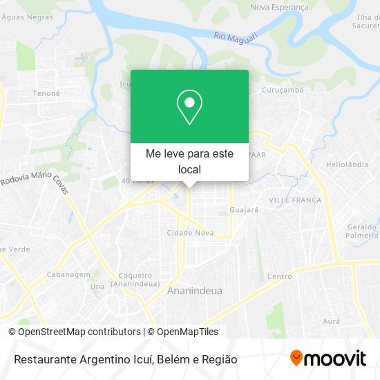 Restaurante Argentino Icuí mapa