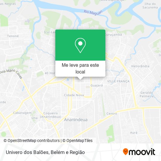 Univero dos Balões mapa