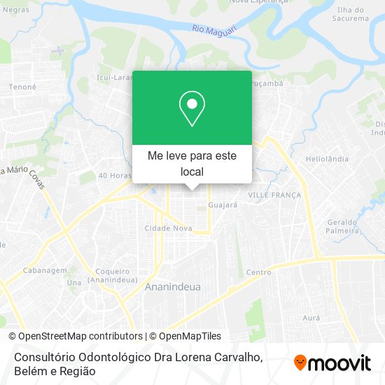 Consultório Odontológico Dra Lorena Carvalho mapa