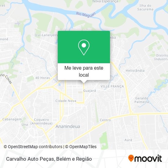 Carvalho Auto Peças mapa