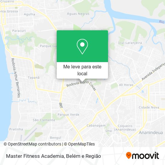 Master Fitness Academia mapa
