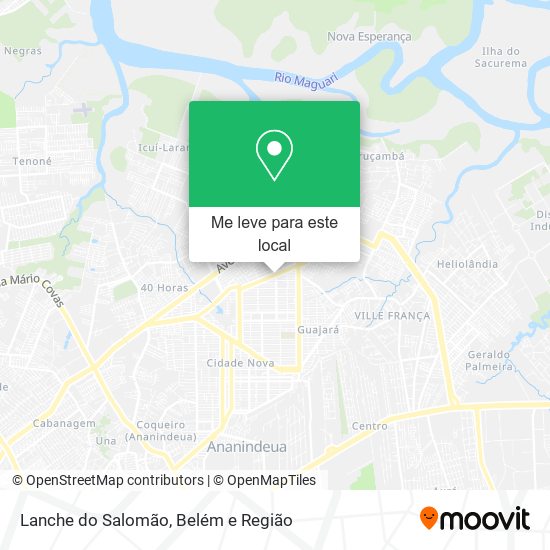 Lanche do Salomão mapa
