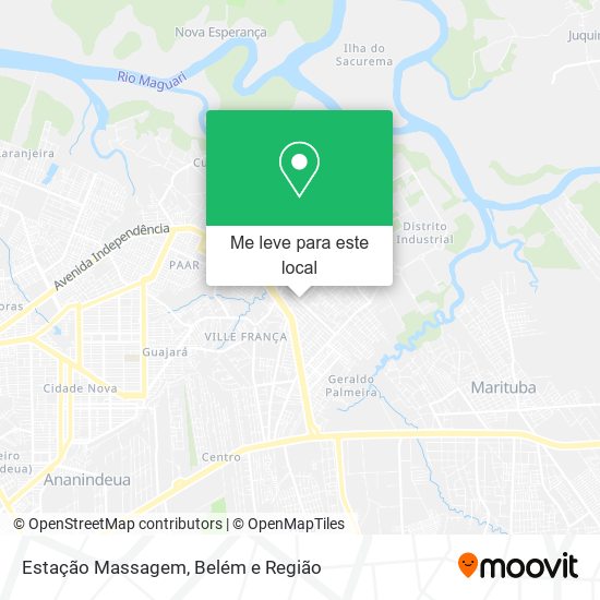 Estação Massagem mapa