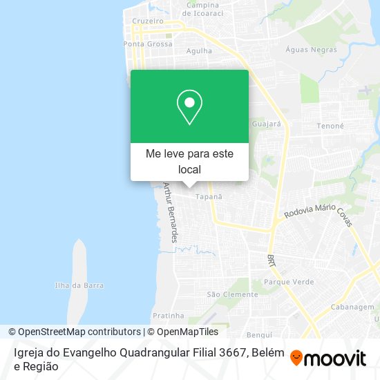 Igreja do Evangelho Quadrangular Filial 3667 mapa