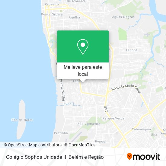 Colégio Sophos Unidade II mapa
