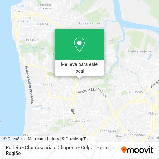 Rodeio - Churrascaria e Choperia - Celpa. mapa