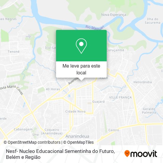 Nesf- Nucleo Educacional Sementinha do Futuro mapa
