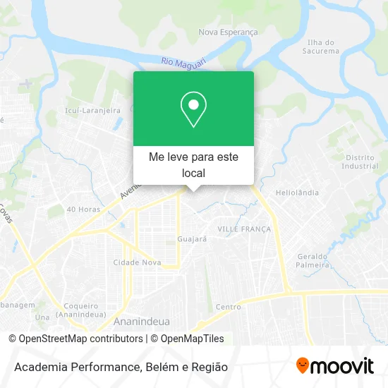 Academia Performance mapa