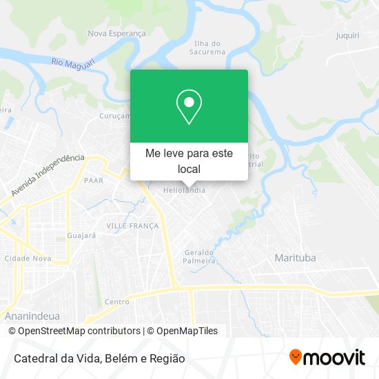 Catedral da Vida mapa