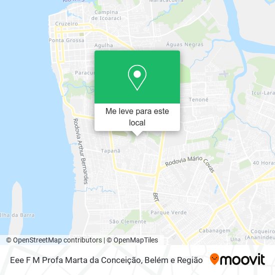 Eee F M Profa Marta da Conceição mapa