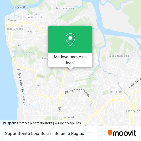 Super Bonita Loja Belém mapa